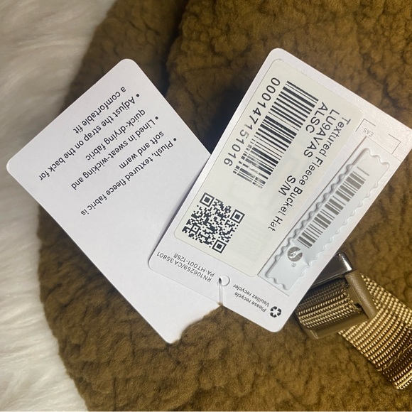 Lululemon Textured Fleece Bucket Hat All Spice Brown ALSC Unisex Size S/M - Picture 5 of 5